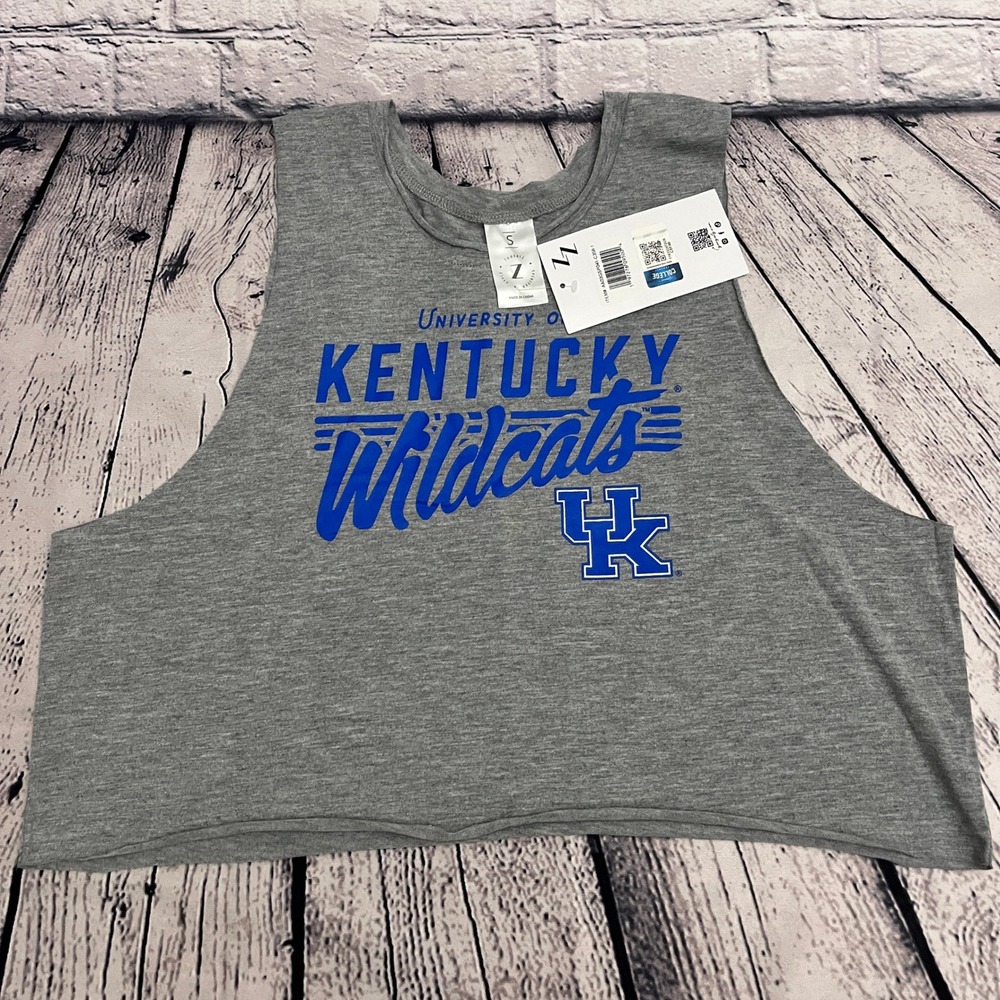 University of Kentucky Wildcats‎ ZOOZATZ Cropped Tank Top Womens Small